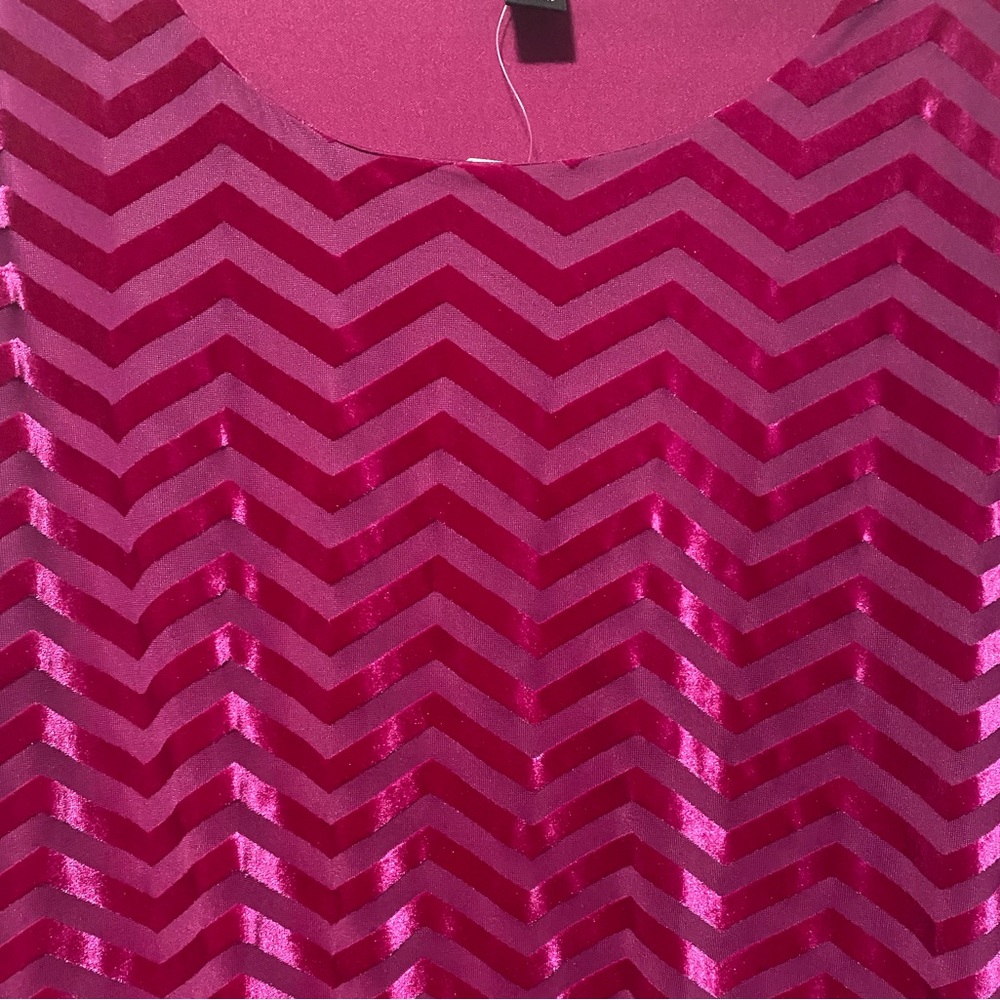 NWT Style & Co Violet Top With Chevron Design. - Picture 5 of 5